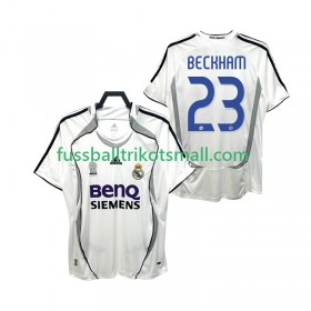 Fußballtrikots Real Madrid BECKHAM 23 2006 2007 Retro Kurzarm Heimtrikotsatz kaufen